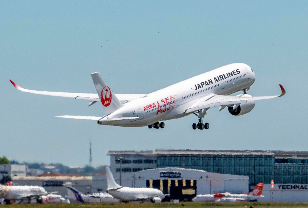 日本航空公司接收第10架空客a350