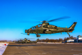 组图：第80集团军陆航组织直10武装直升机实弹射击训练