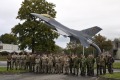 组图：英国皇家空军在比利时进行飞机战斗群模拟训练