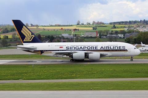 由于亞太地區運力提升 新加坡航空取消北美航線的A380運營